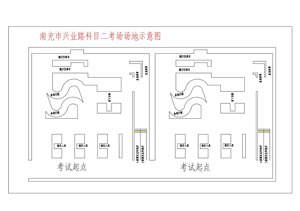 南充市高坪区兴业路科目二考场